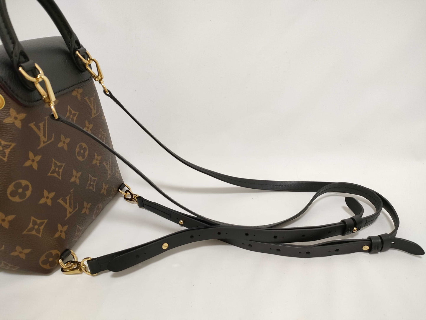 LOUIS VUITTON Monogram Montsouris NMBB M45516 Brown x Black RFID Enabled Backpack