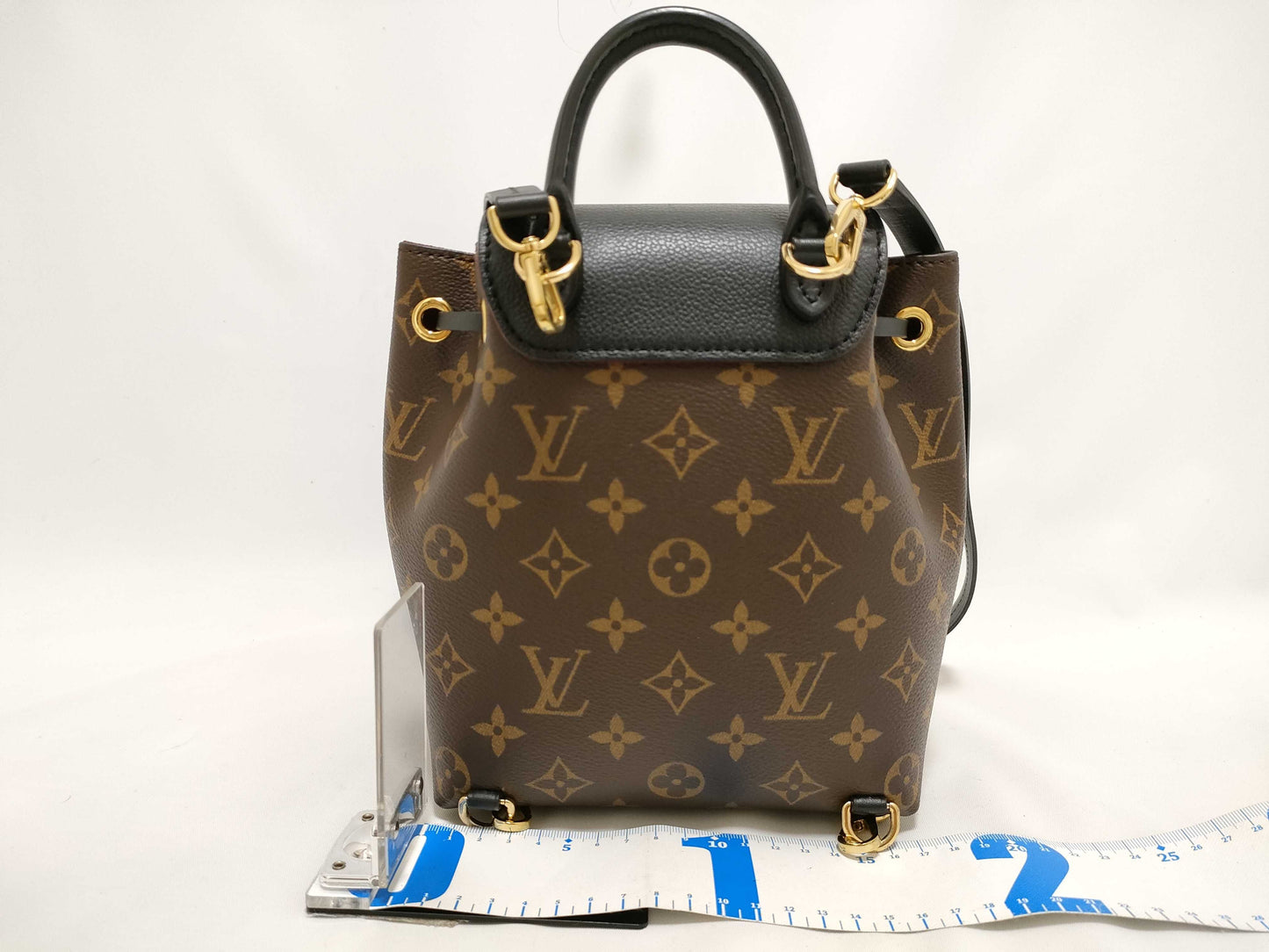 LOUIS VUITTON Monogram Montsouris NMBB M45516 Brown x Black RFID Enabled Backpack