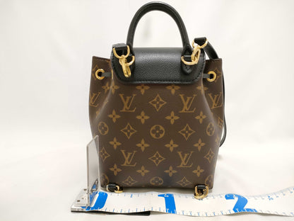 LOUIS VUITTON Monogram Montsouris NMBB M45516 Brown x Black RFID Enabled Backpack