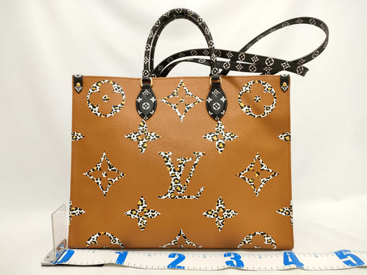 LOUIS VUITTON Monogram Jungle On the Go GM M44674 Black RFID Enabled Tote Bag