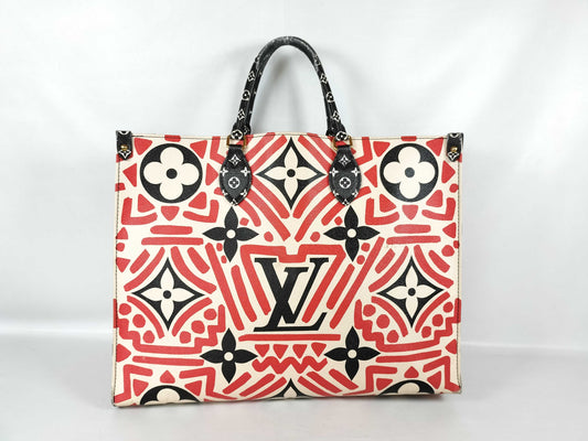 LOUIS VUITTON LV Crafty On-the-Go GM M45358 FN2260 Red RFID Enabled Shoulder Bag