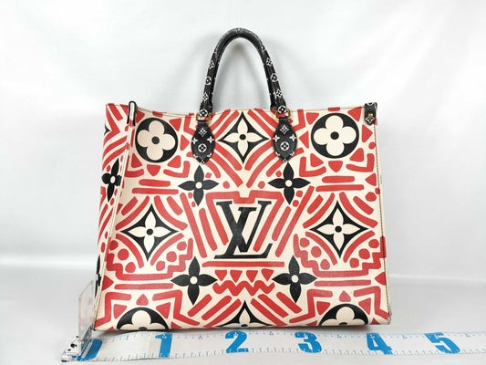 LOUIS VUITTON LV Crafty On-the-Go GM M45358 FN2260 Red RFID Enabled Shoulder Bag
