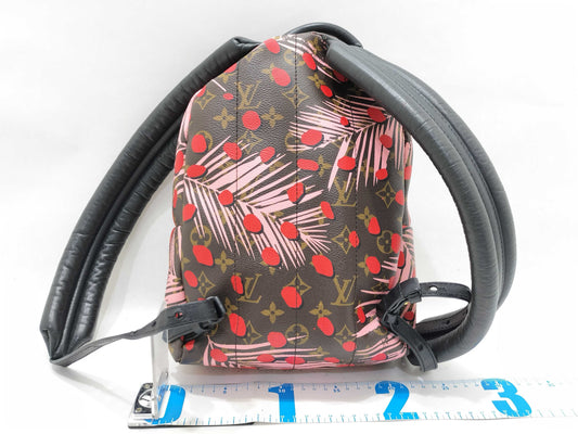 LOUIS VUITTON Monogram Jungle Dot Palm Springs Backpack PM M41981 FL1118 Brown x Red Backpack