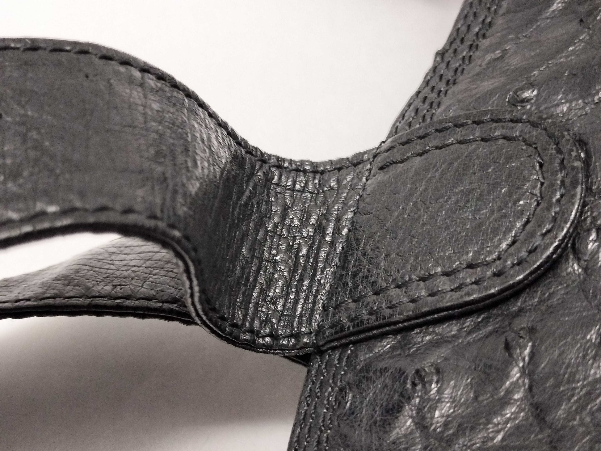 LOEWE Ostrich Leather Tote Bag