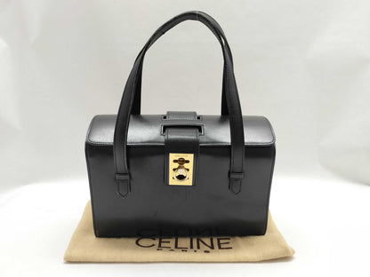 CELINE Leather Gancini Handbag