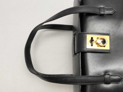 CELINE Leather Gancini Handbag