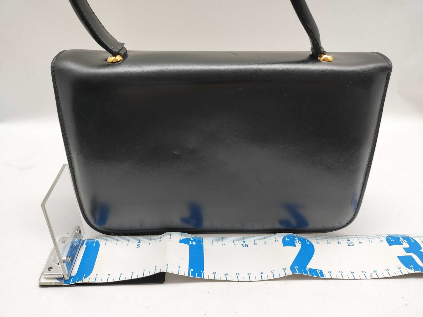 CELINE Leather Turnlock Handbag