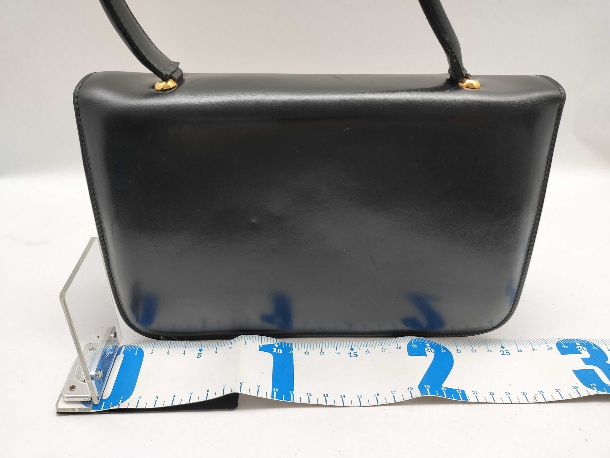 CELINE Leather Turnlock Handbag