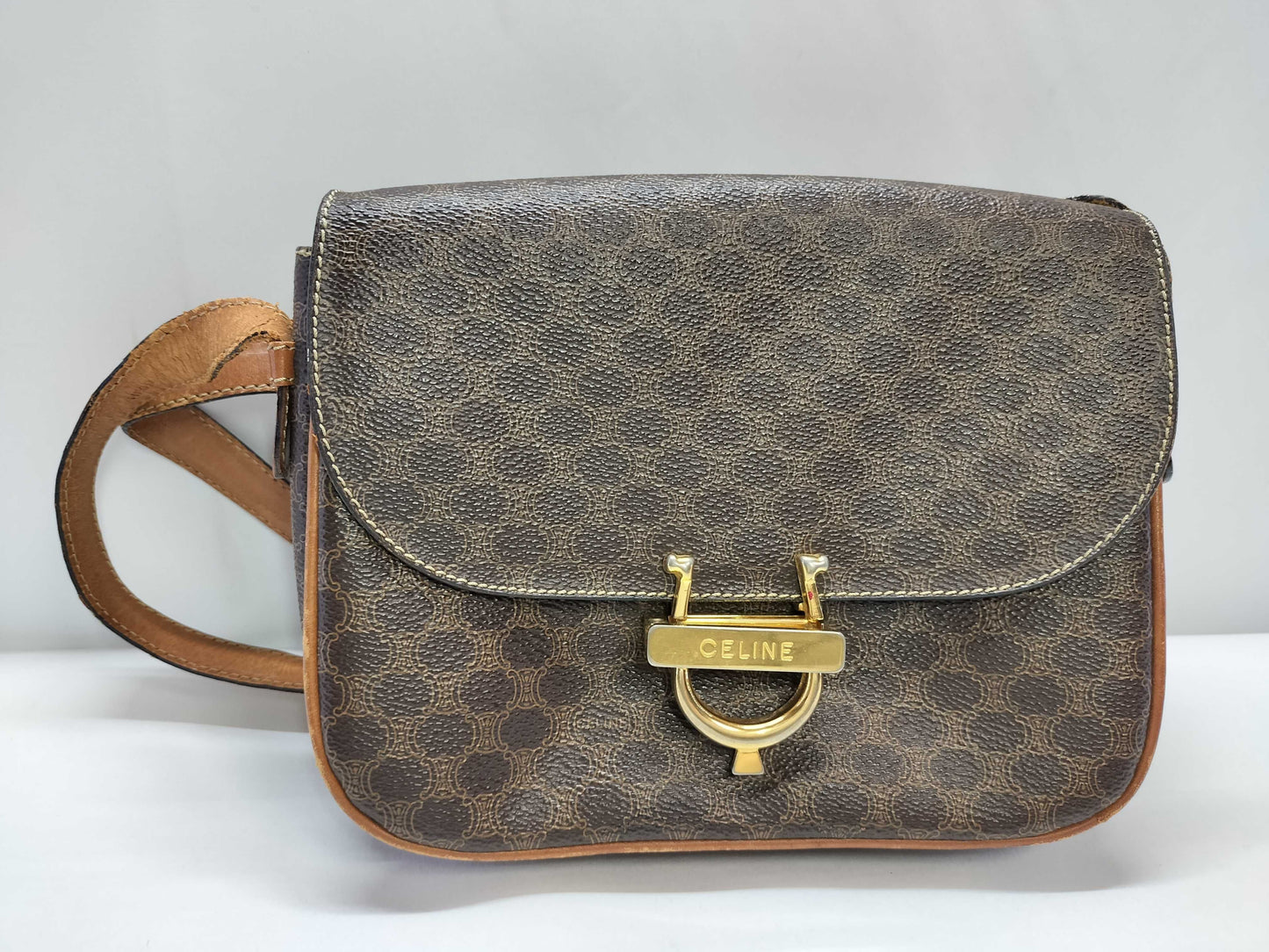 CELINE Macadam Shoulder Bag