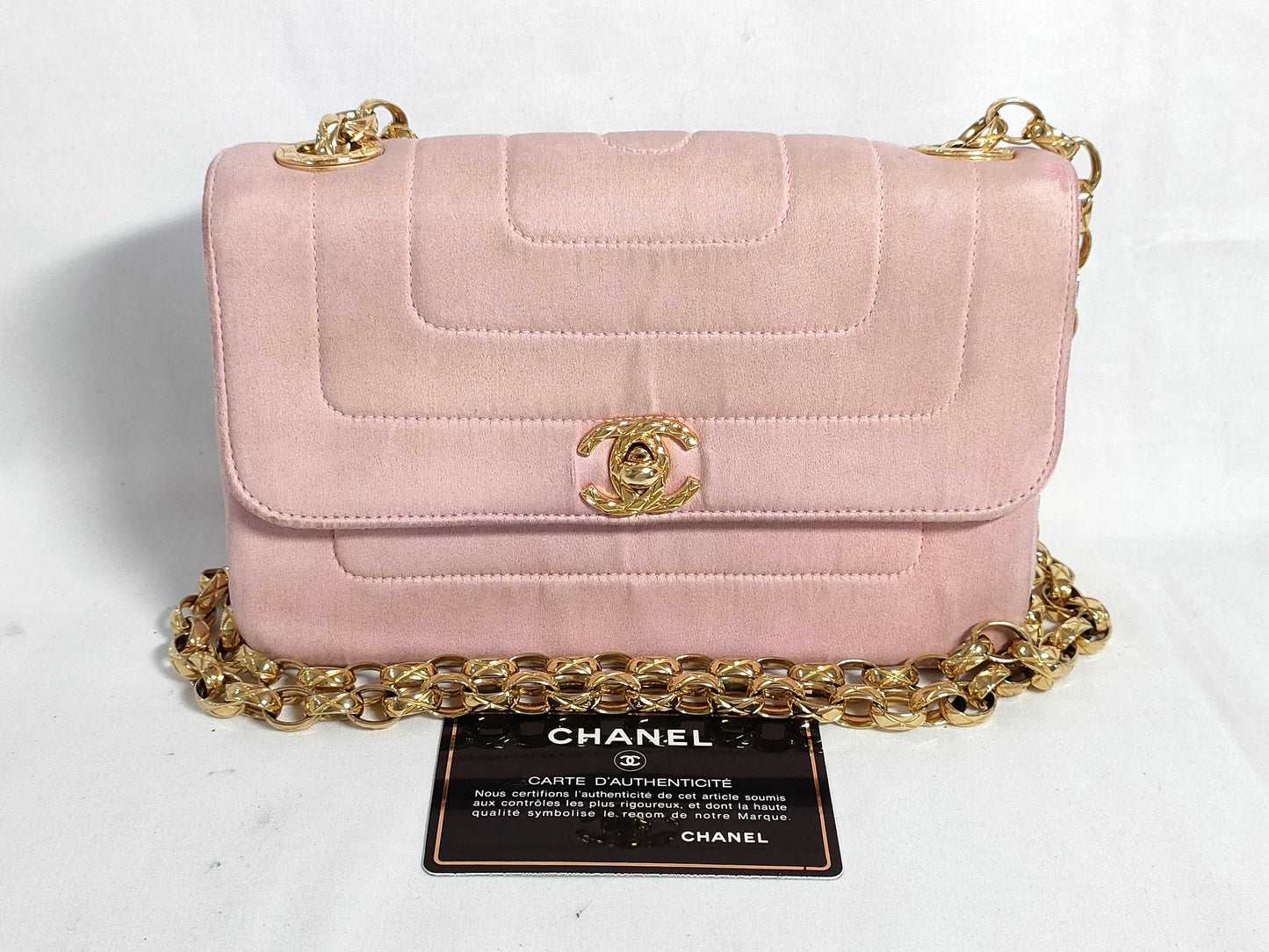 CHANEL Satin Shoulder Bag