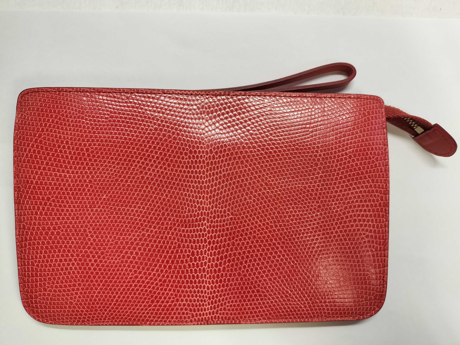 Delvaux Lizard Pouch Wallet