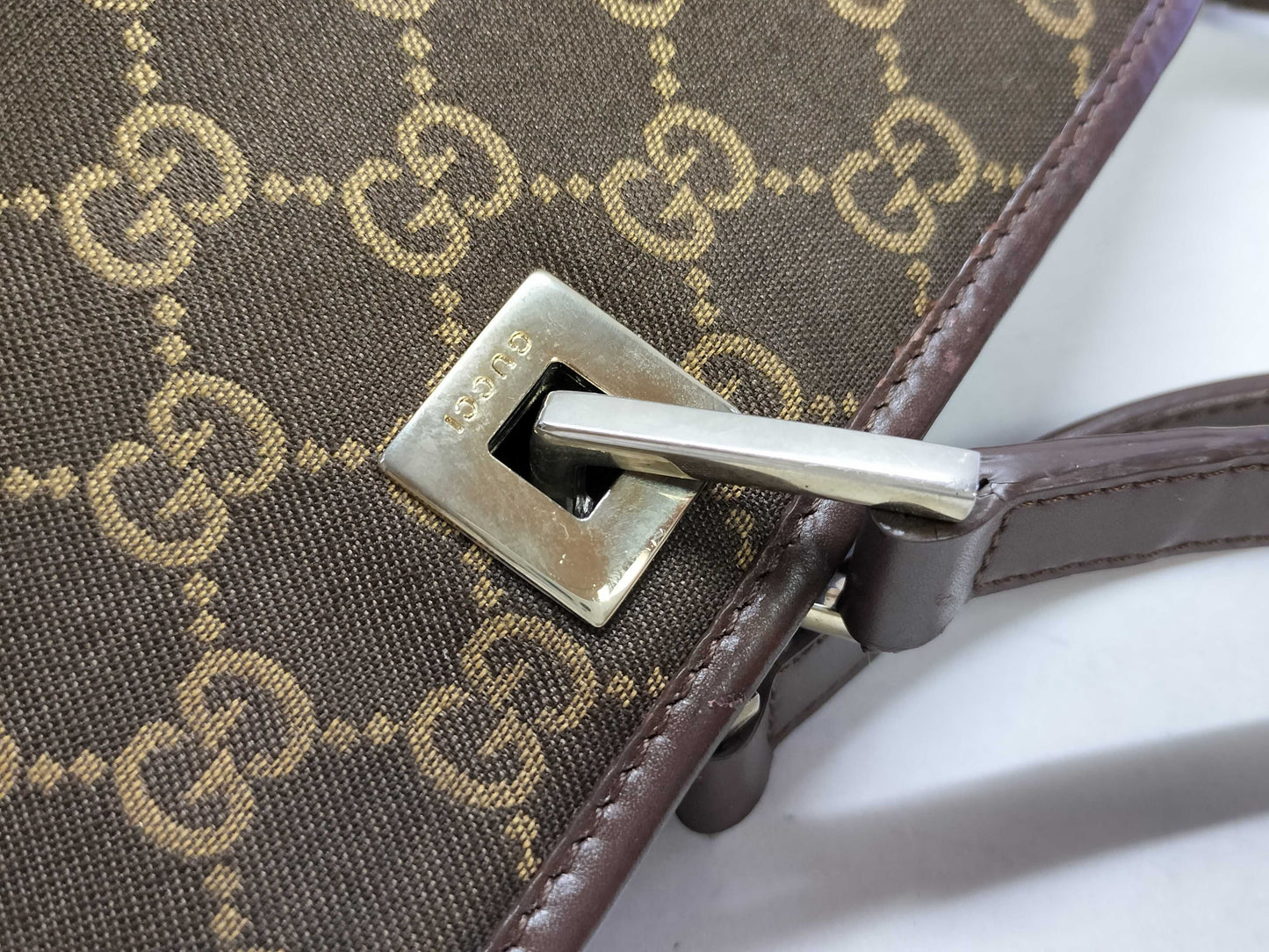 GUCCI GG Canvas Shoulder Bag Tote Bag