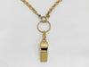 CHANEL Whistle Gold Chain Necklace 96P Necklace