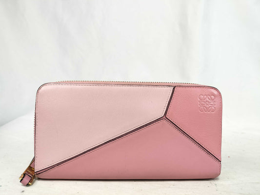 LOEWE Puzzle Round Zip Long Wallet Leather Wallet