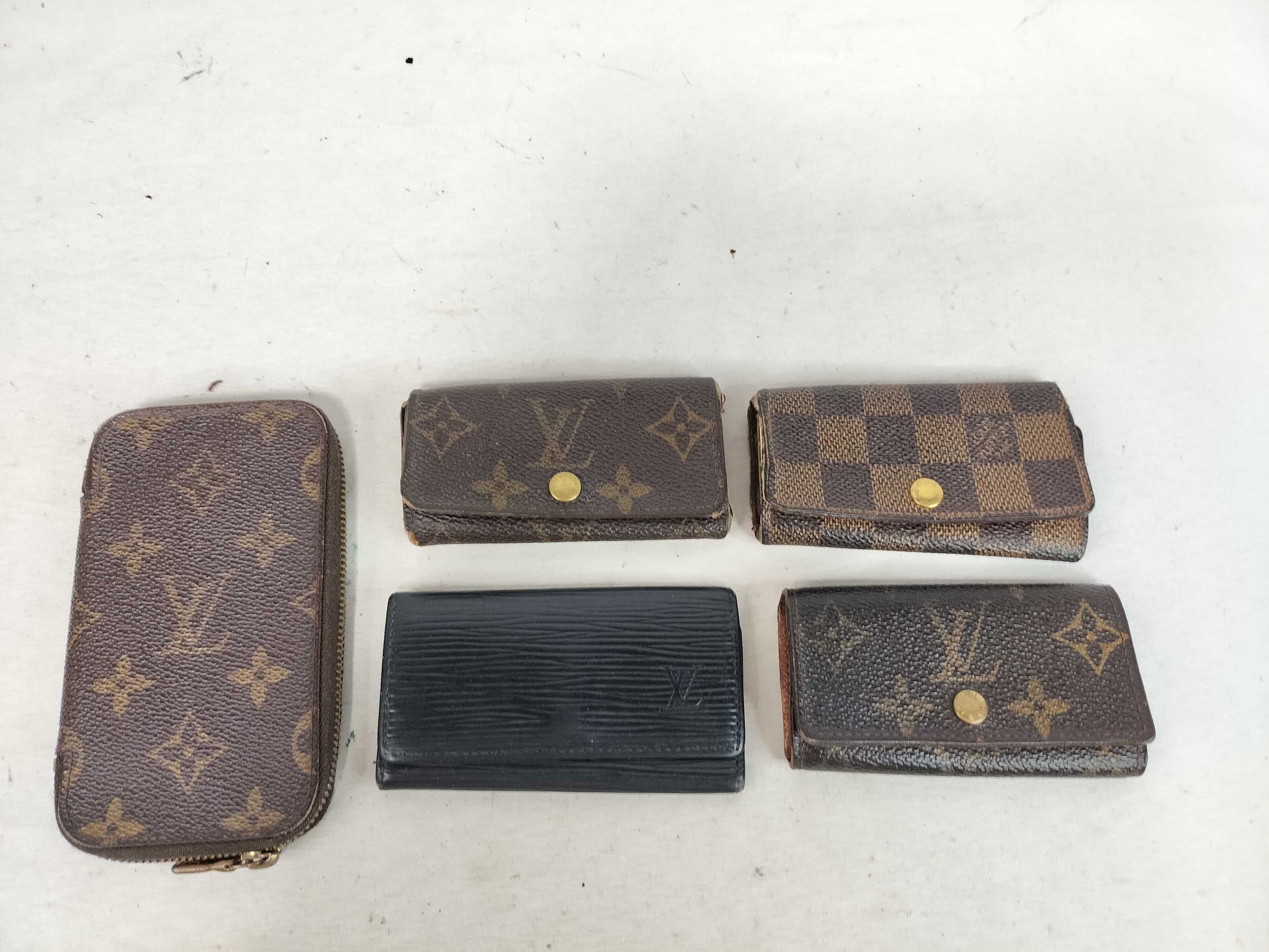 LOUIS VUITTON Monogram Damier Key Case 5-Piece Set