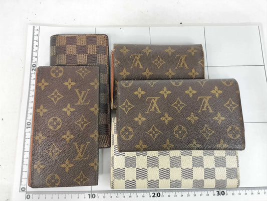 LOUIS VUITTON Monogram Damier Long Wallet 5-Piece Set