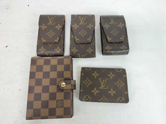 LOUIS VUITTON Monogram Damier 5-Piece Accessory Set Agenda PM Card Case, Pass Case, and Business Card Holder