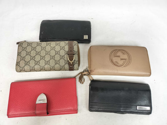 GUCCI GG GUCCI Long Wallet 5-Piece GG Soho Leather Wallet