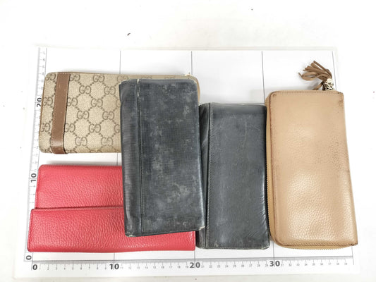 GUCCI GG GUCCI Long Wallet 5-Piece GG Soho Leather Wallet