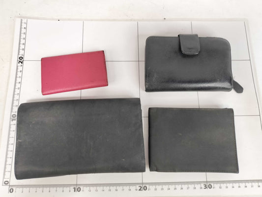 PRADA PRADA Nylon and Saffiano Leather Wallet Set of 4