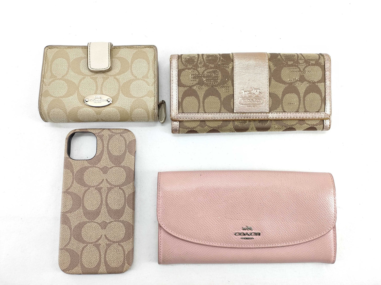 COACH Signature Leather Wallet Set of 4