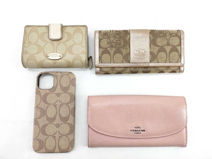 COACH Signature Leather Wallet Set of 4