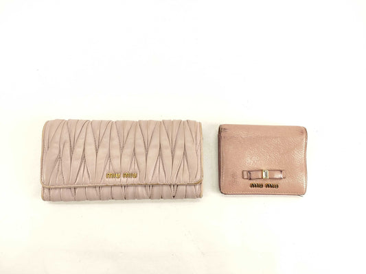 Miu Miu Miu Miu Miu Matelasse Wallet 