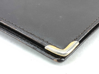 GUCCI Old GUCCI Old Leather Sherry Line Long Wallet