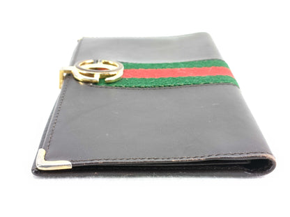 GUCCI Old GUCCI Old Leather Sherry Line Long Wallet