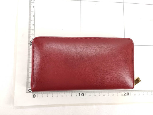CELINE Circle Leather Zip-Around Long Wallet