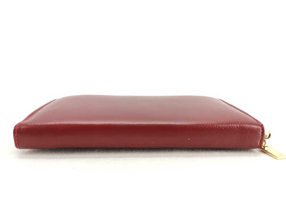 CELINE Circle Leather Zip-Around Long Wallet