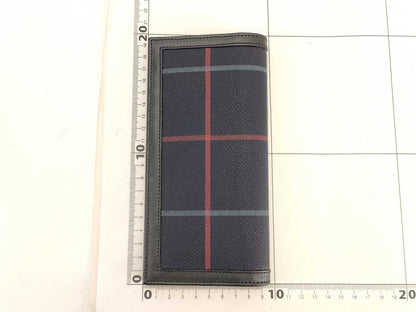 BURBERRY Check PVC Long Wallet, Unused, Billfold