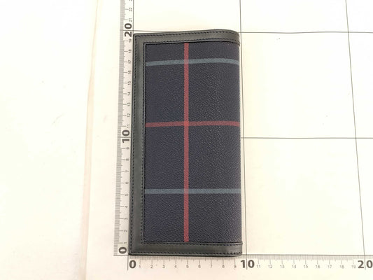 BURBERRY Check PVC Long Wallet, Unused, Billfold
