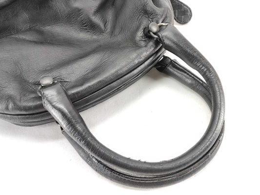 BOTTEGA VENETA Intrecciato Bottega Veneta Handbag Intrecciato Black Leather Handbag