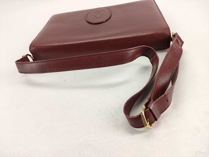 Cartier Must Cartier Shoulder Bag Must Line Leather Shoulder Bag