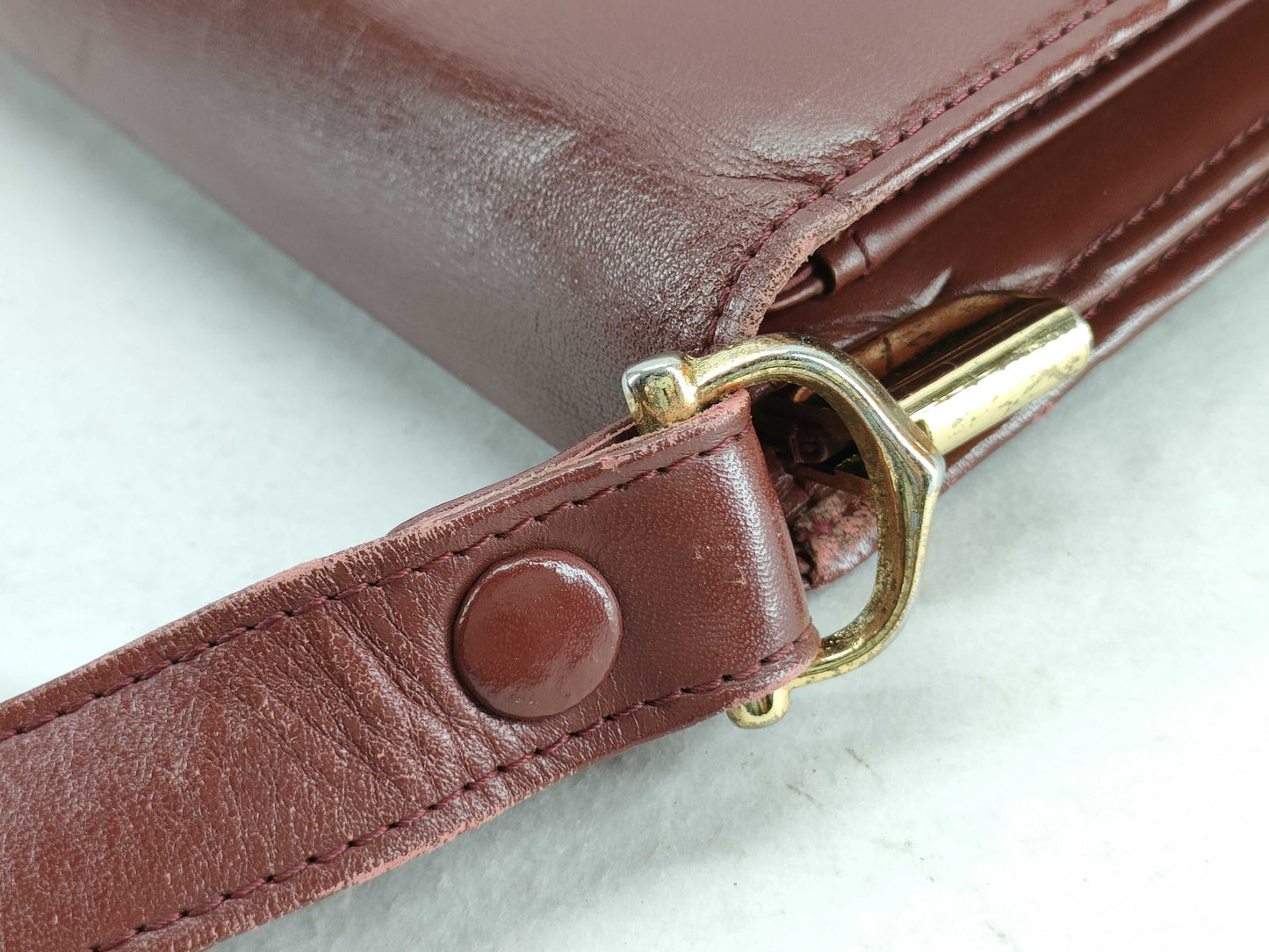 Cartier Must Cartier Shoulder Bag Must Line Leather Shoulder Bag