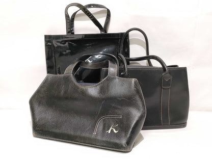 Kitamura Bag Leather 3-Piece Handbag