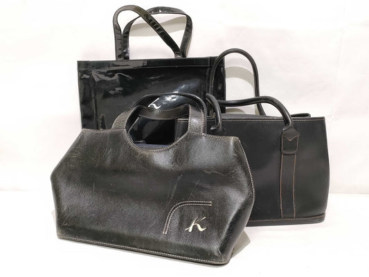 Kitamura Bag Leather 3-Piece Handbag