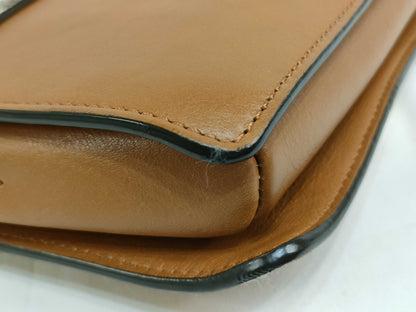 Chloe Faye Python Suede Shoulder Bag