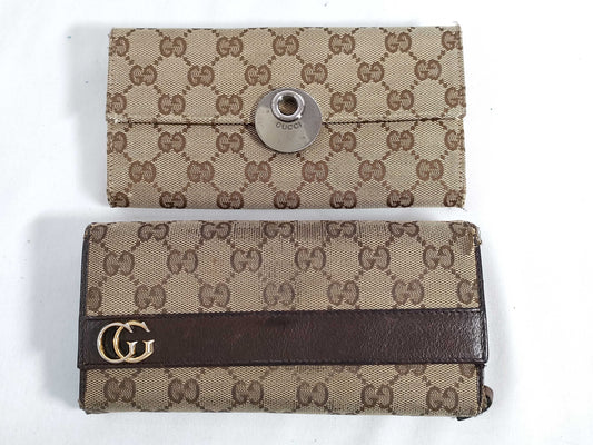 GUCCI GG Canvas Gucci Wallet 2-Piece Set