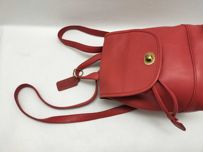 COACH Old Backpack Red Rucksack