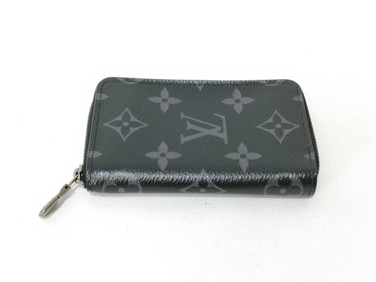 LOUIS VUITTON LOUIS VUITTON Monogram Louis Vuitton Zippy Coin Purse Vertical Monogram Eclipse Coin Case