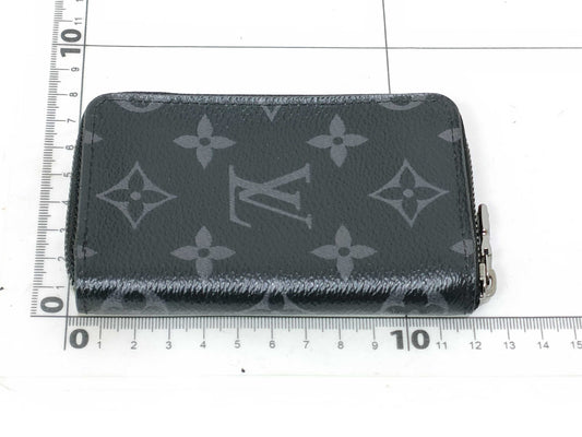 LOUIS VUITTON LOUIS VUITTON Monogram Louis Vuitton Zippy Coin Purse Vertical Monogram Eclipse Coin Case