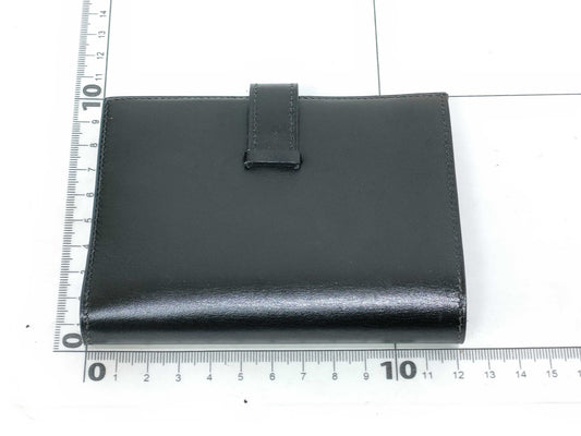 HERMES Bearn Compact Black Box Calf Wallet