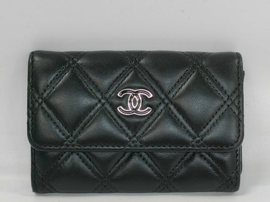 CHANEL Card Case Black Card Case, Pass Case, Business Card Case