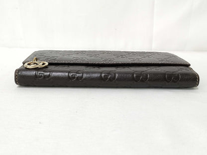 GUCCI Guccissima Leather Long Wallet