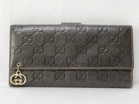 GUCCI Guccissima Leather Long Wallet