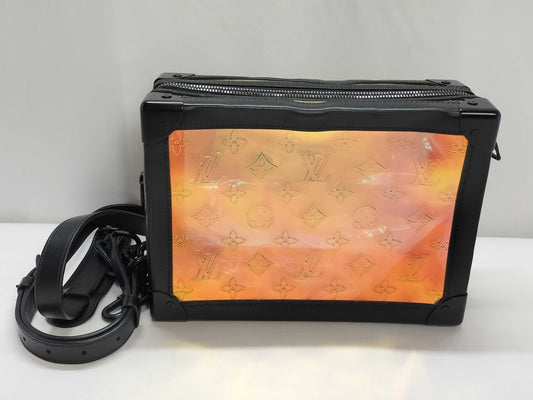 LOUIS VUITTON Monogram Prism Soft Trunk Hologram x Noir M55932 RFID Shoulder Bag