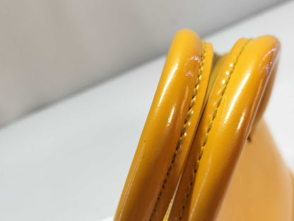 LOUIS VUITTON Epi Louis Vuitton Vernis Alma PM Jaune Passion Handbag M91695 MI1112