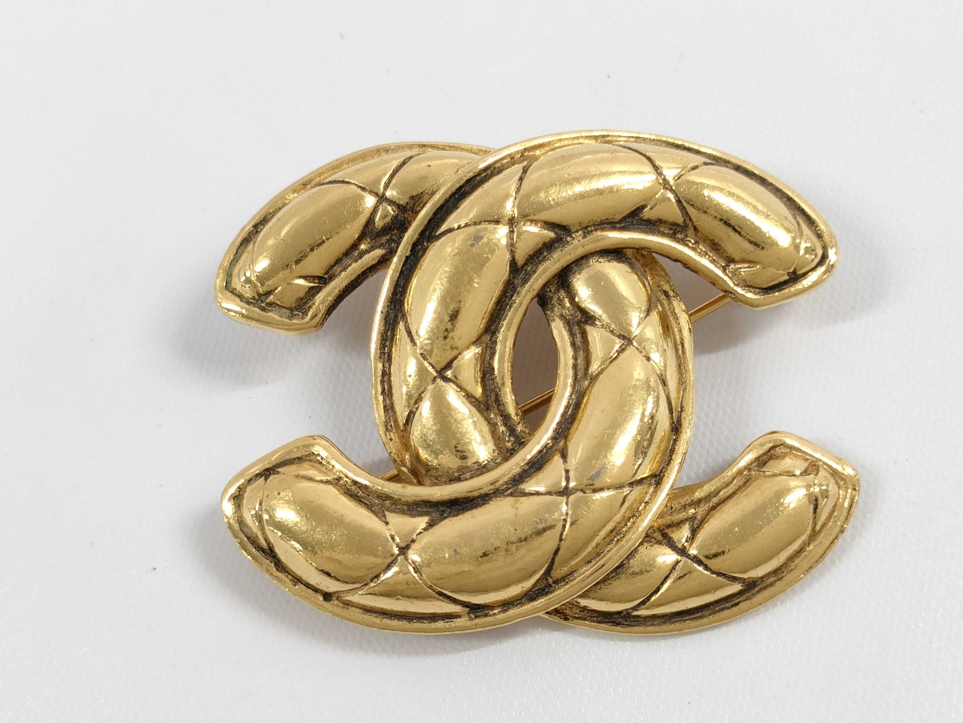 CHANEL Coco Mark Brooch Metal Gold Brooch